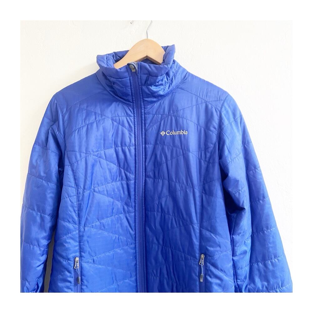 Columbia Jacket Womens M Medium Deep Blue Mighty Lite III Omni-Heat Thermal Puff - Picture 3 of 11